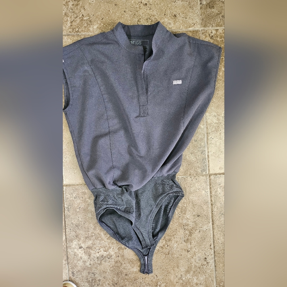 FIGS Charcoal Bodysuit